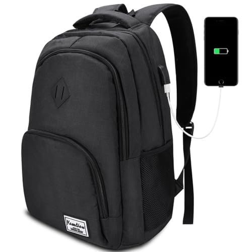 yamtion rucksack für herren und damen, schultasche laptop schulrucksack