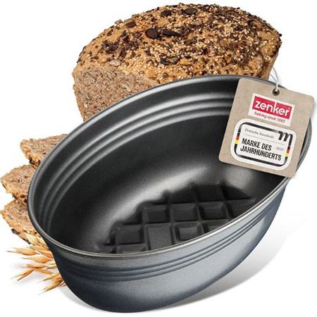 Zenker Black Metallic Brotform Oval 26x16x9cm für 13,44