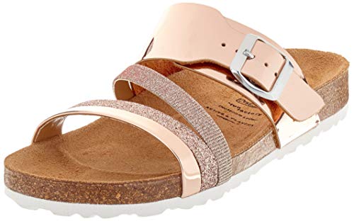 lico bioline fashion damen pantoletten rosegold 38 eu