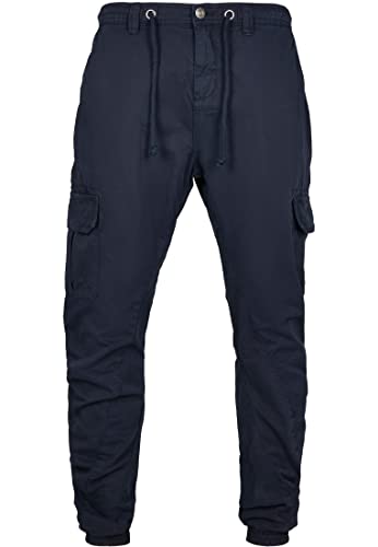 urban classics herren cargo jogging pants hose blau navy 00155 XXXL