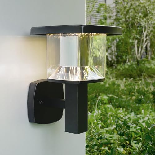 aussenleuchte led wandleuchte nbhanyuan schwarz 3000k 1000lm 9w ip44 für balkon garten