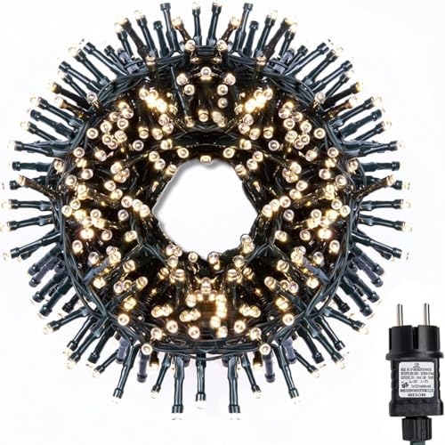 gresonic led lichterkette strombetrieben für innen außen garten weihnachten 200 led 8 stränge
