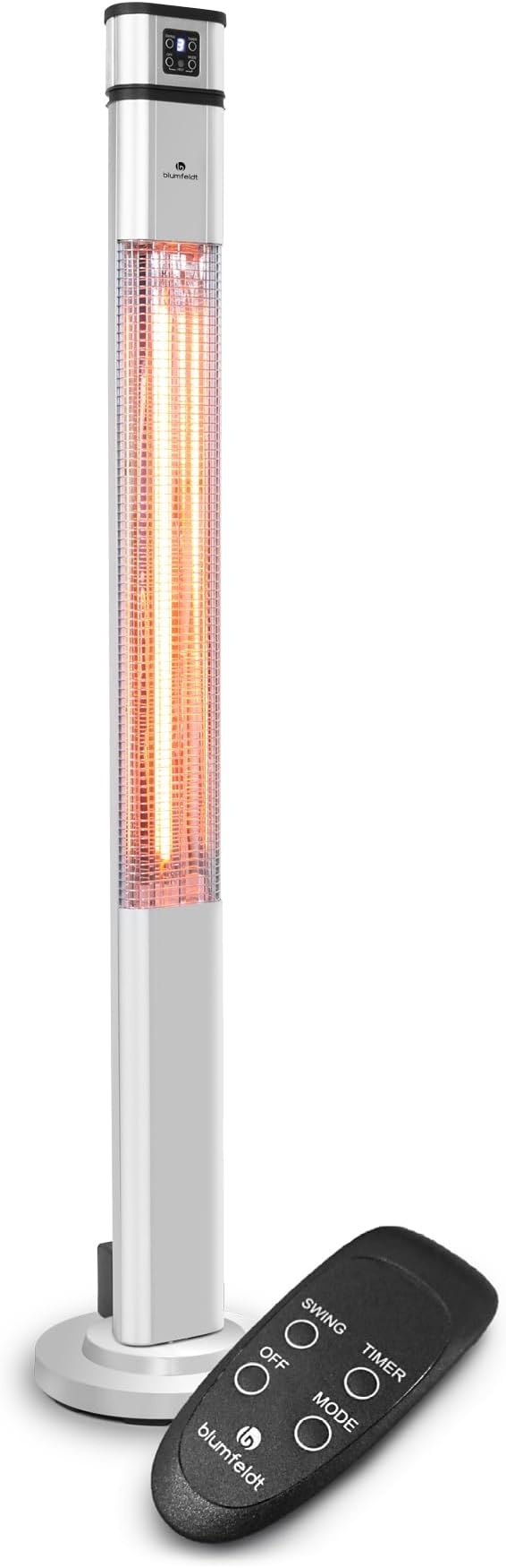 blumfeldt heat guru plus standheizstrahler 2000 w infrarot mit 3 heizstufen