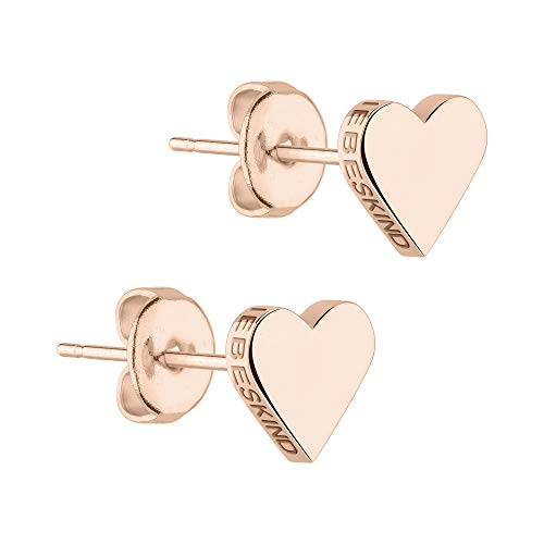 ohrringe liebeskind lj-0502-e-08 damen herz stecker edelstahl rose