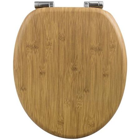 Woltu WC-Toilettensitz Bambus-Optik, 32,29 (statt 40)
