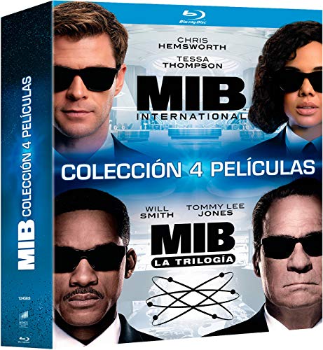 Produktbild: men in black 4 filme set blu-ray englischer und deutscher ton bei teil 1 und 2