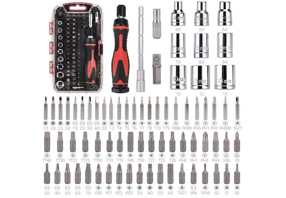 ratchetschlüssel set 73-teilig amazon basics für 12,36 euro statt 15 euro