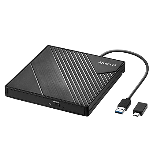 amicool externes dvd laufwerk usb 3.0 cd dvd brenner für laptop pc macbook