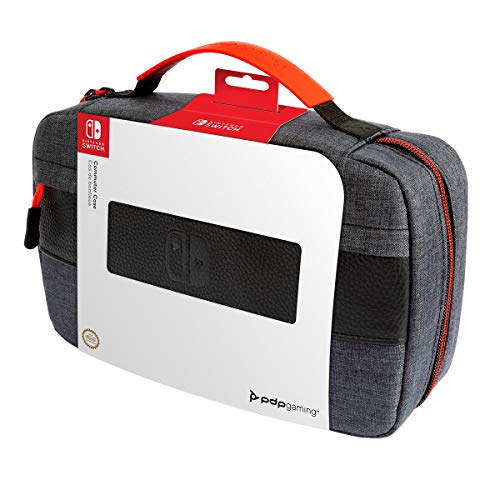 pdp nintendo switch commuter case grau, semi-hardcase, kompatibel mit switch/oled/lite