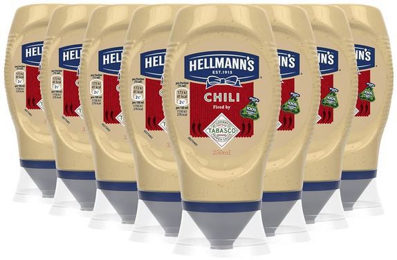 Produktbild: hellmanns sauce mit tabasco 8x 250ml ab 12,14 statt 16