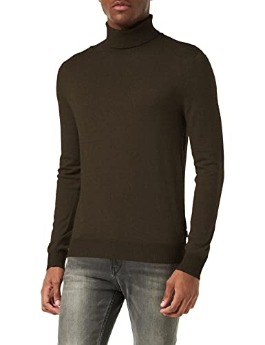 jack & jones herren rollkragen pullover grün langarm basic größe l