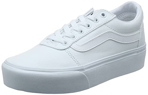 vans ward platform sneaker dame weiß canvas 37 eu