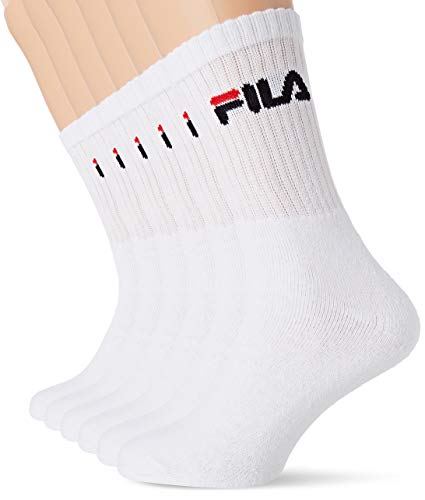 fila herren sportsocken 6er pack weiß größe 39-42