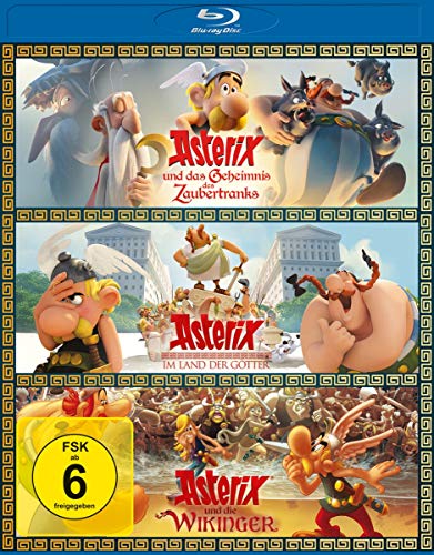 asterix blu-ray box: asterix und das geheimnis des zaubertranks, land der götter, wikinger
