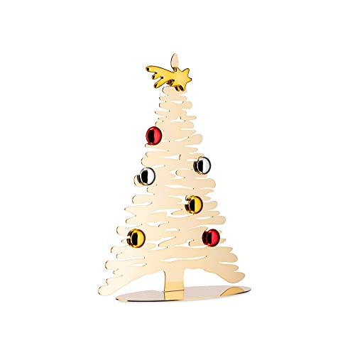 Alessi Bark Christmas Ornament BG06/30 GD - Edelstahl AISI 430, Vergoldet, Porzellanmagnet