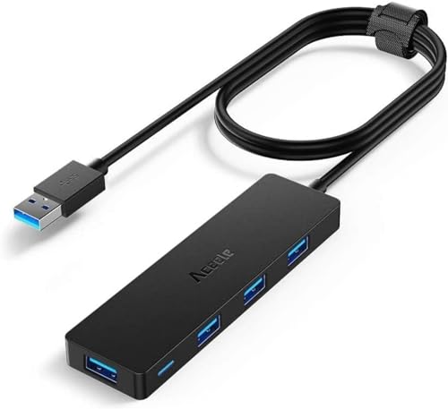 aceele usb hub mit usb 3.0 datenhub und langem kabel 1,5m