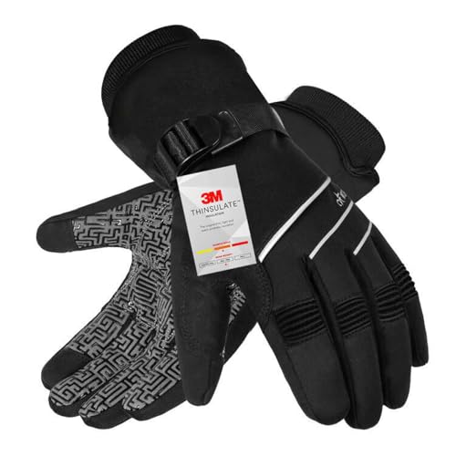 Produktbild: Winterhandschuhe wasserdicht -30F 3M Thinsulate Touchscreen, winddicht schwarz M