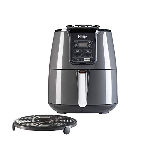 ninja air fryer heissluftfritteuse 3,8l digital 4-in-1 antihaftbeschichtung grau schwarz