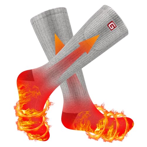 beheizte socken svpro wiederaufladbare elektrische heizsocken für damen und herren, warm für winter, camping, wandern, skifahren