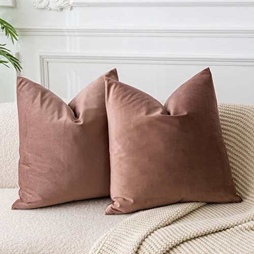 juspurbet kissenbezüge 65x65cm 2er-set samt für couch und schlafzimmer dekorativ