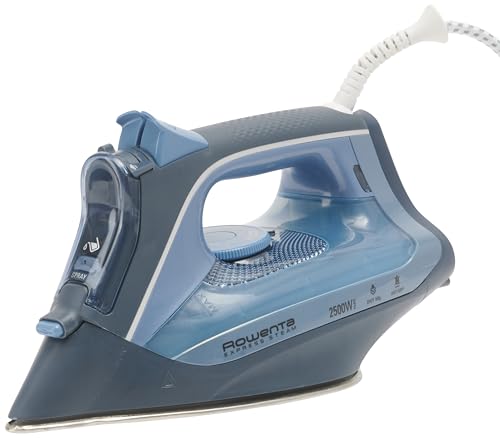 rowenta dampfbügeleisen dw4320, edelstahl, 250 ml, blau