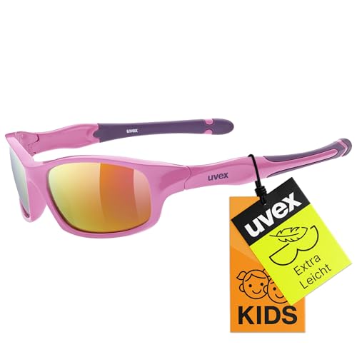 uvex sportstyle 507 kinder sonnenbrille pink purple, 100% uv schutz, kopfband, one size