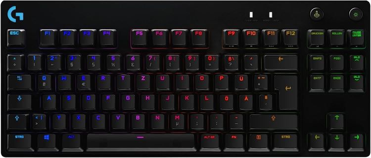 logitech g pro tkl gaming-tastatur mechanisch für 75 statt 90