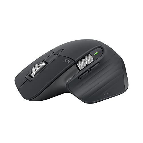 logitech mx master 3s kabellose maus graphit grau, ergonomisch, präzise