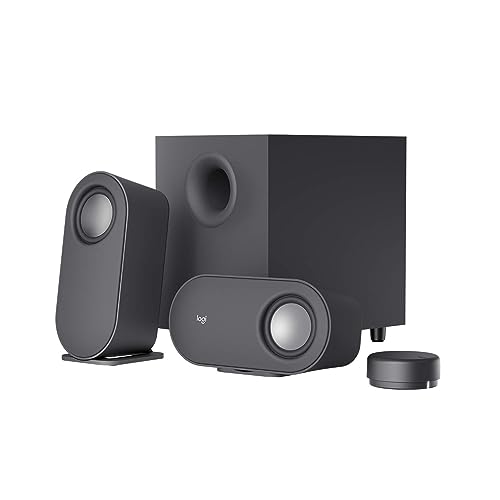 Logitech Z407 Bluetooth Lautsprecher Subwoofer USB raumfüllender Sound Graphit