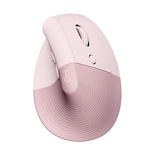 logitech lift ergonomische maus kabellos bluetooth usb empfänger rosa kompatibel mit windows macos ipados