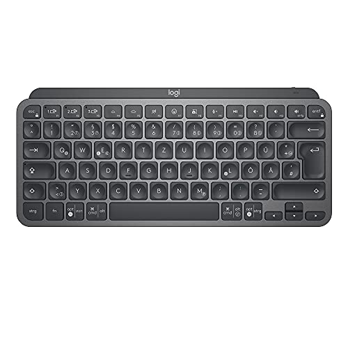logitech mx keys mini kabellose tastatur bluetooth kompakt hintergrundbeleuchtung - graphit