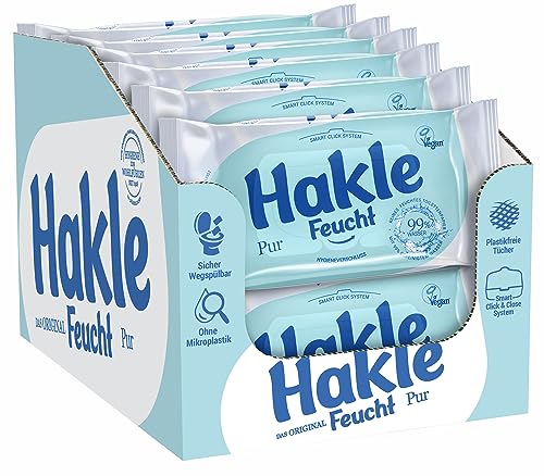 hakle feucht pur feuchtes toilettenpapier 12er-pack 504 tücher 99% wasser