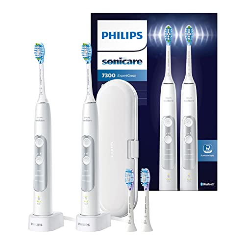 philips sonicare expertclean 7300 elektrische schallzahnbürste 2er-pack mit app