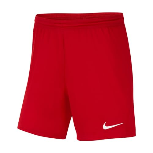 nike shorts damen w nk df park iii nb k, university red/white, m eu