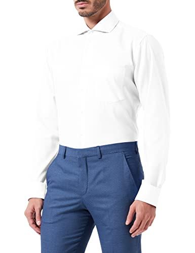 Seidensticker Herren Business-Hemd Langarm Regular Fit 100% Baumwolle Bügelfrei