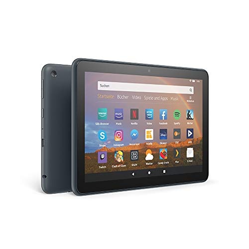 Amazon Fire HD 8 Plus Tablet, 8 Zoll HD, 64 GB, generalüberholt, Schiefergrau, für Unterhaltung unterwegs, 2020