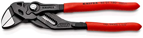 knipex zangenschlüssel 86 01 180 grau atramentiert, max. schlüsselweite 40