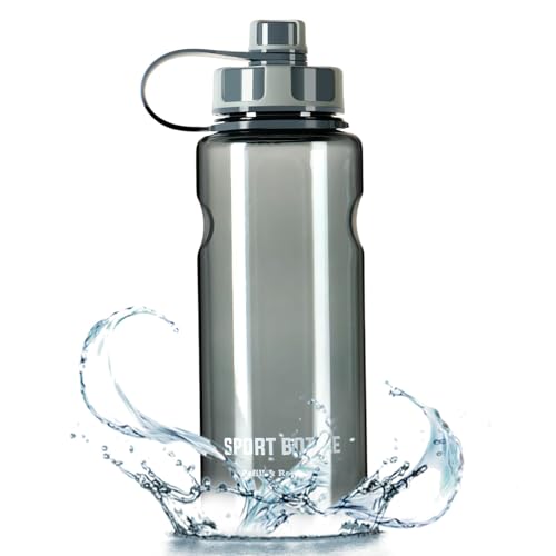 Produktbild: petfu trinkflasche 1,5 liter auslaufsicher BPA-frei wasserflasche für sport und fitness