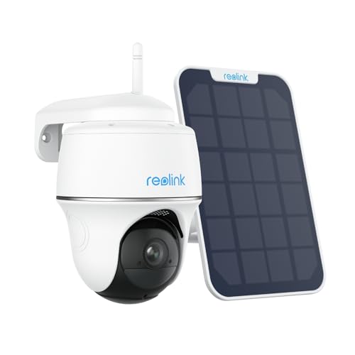 Reolink 3MP WLAN Überwachungskamera Aussen mit Akku und Solarpanel, Pan Tilt