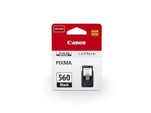 canon tintenpatronen pg-560 original, schwarze patrone für drucker