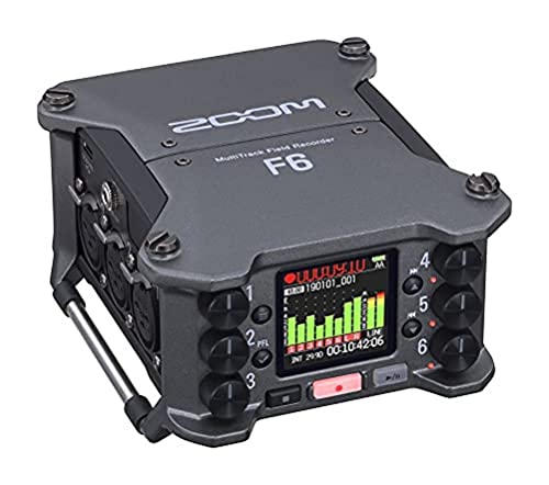 zoom f6 6-kanal recorder, metallgehäuse anthrazit