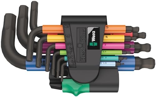 Wera 950/9 Hex-Plus Winkelschlüsselsatz metrisch, 9-teilig, BlackLaser