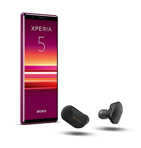 sony xperia 5 bundle mit 6,1 zoll fhd und kopfhörern mit noise cancelling, schwarz
