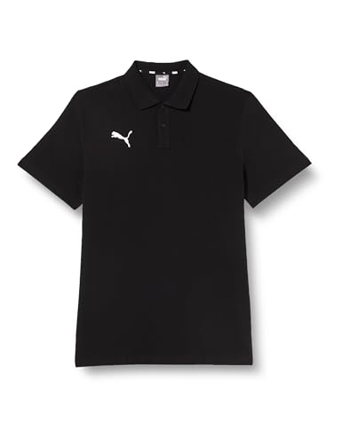puma herren poloshirt schwarz baumwolle elasthan gr m bis 3xl teamgoal 23