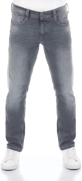 MUSTANG Herren Jeans Stretch Oregon Tapered Fit W30 L32 Light Grey Denim