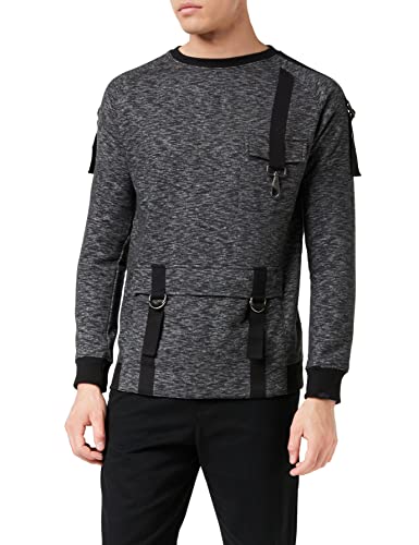 soul star sweatshirt herren schwarz SB03, Größe M, unifarben 131313