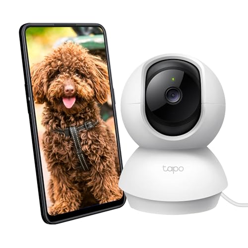 tapo tp-link c200 wlan überwachungskamera innen, fhd 1080p, nachtsicht, zwei-wege-audio, kompatibel mit alexa und google assistant