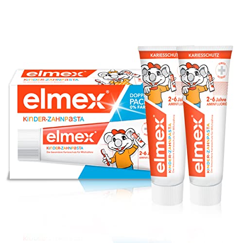 elmex kinderzahnpasta 2-6 jahre 2x50ml - kariesschutz mit aminfluorid