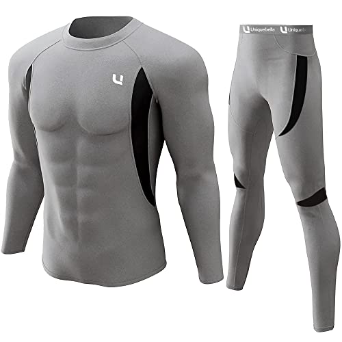 Thermo unterwäsche set herren UNIQUEBELLA, skiunterwäsche unterhemd + unterhose