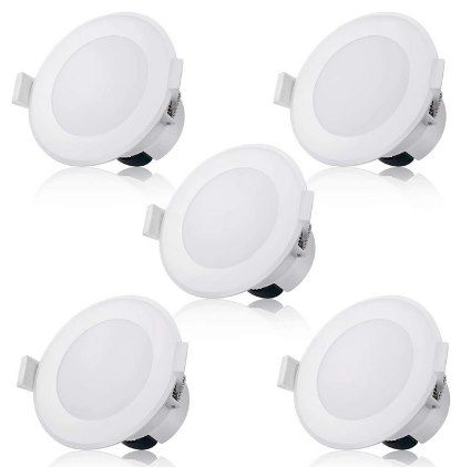 wowlite 5x dimmbare LED einbaustrahler warmweiß IP44 für 28,79 Euro statt 48 Euro